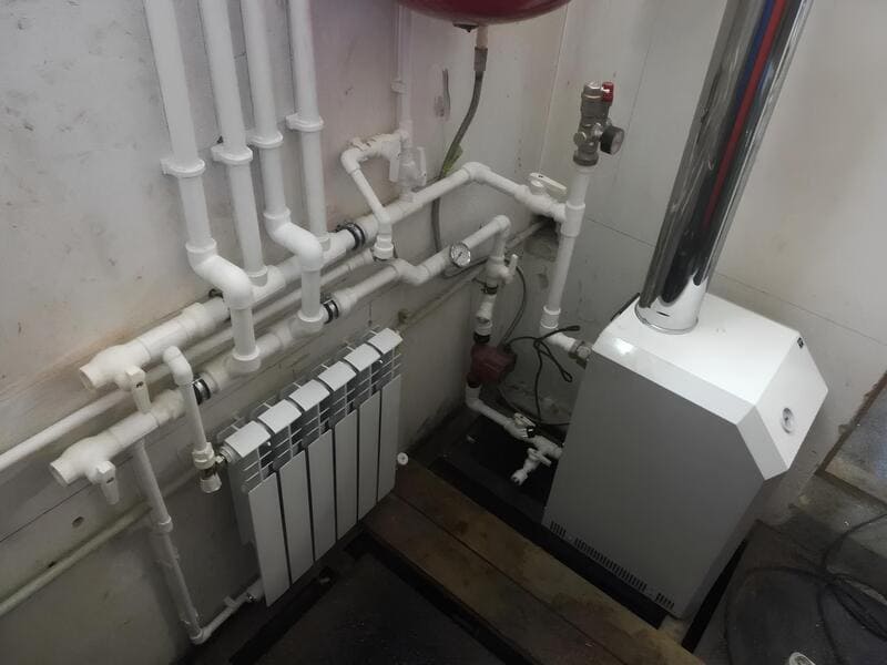 Установка котла отопления Николаев